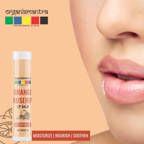Orange Rosehip Lip Balm for Moisturize Lips