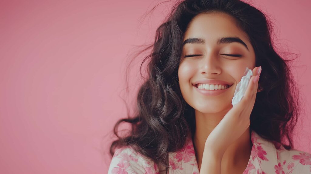 indian_person_applying_skincare_cream_with_a_gentle