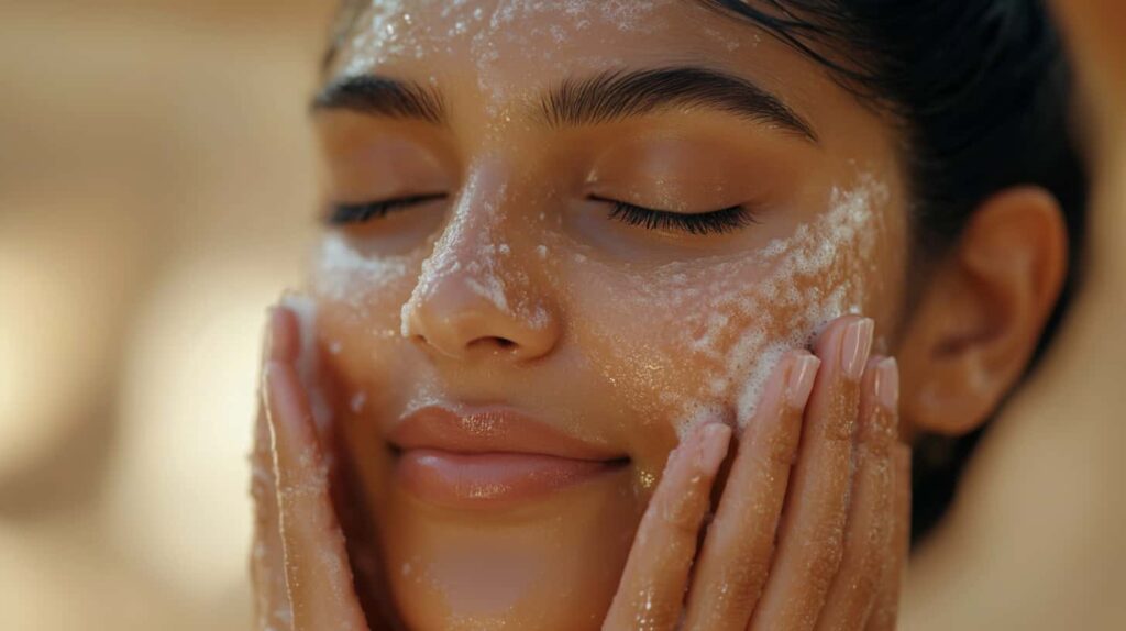 physical exfoliate for skincare